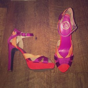 Jessica Simpson Color Block Platform Sandals